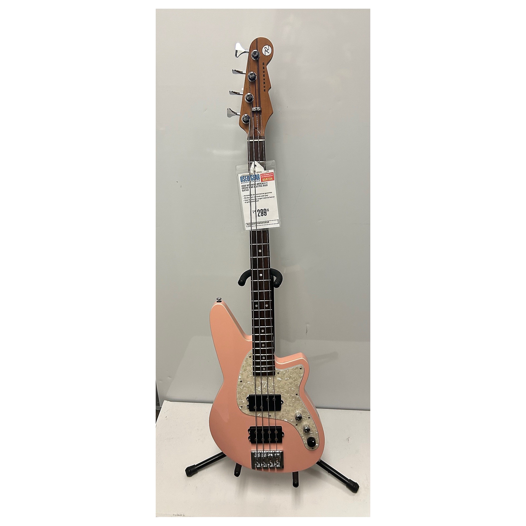 Used Reverend Mercalli 4 Electric Bass Guitar Orchid Pink | Guitar 