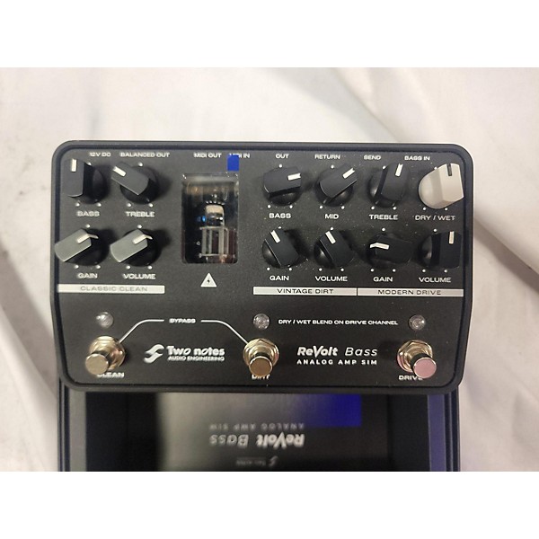 Used Two Notes AUDIO ENGINEERING REVOLT 3 CHANNEL ANALOG BASS SIMULATOR AND DI Tube Bass Preamp