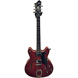 Used Hagstrom Used Hagstrom Viking P Trans Red Hollow Body Electric Guitar