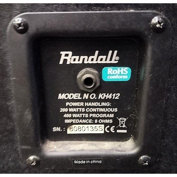 Used Randall KH412 Guitar Cabinet