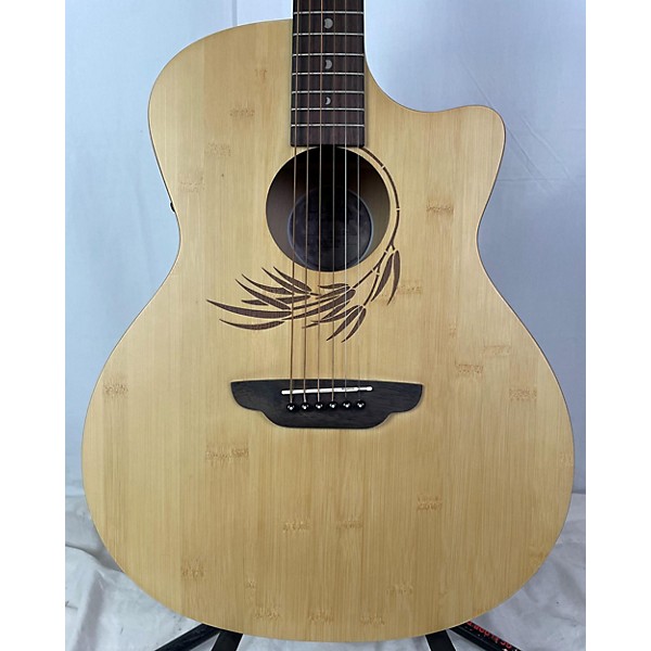Used Luna Woodland Bamboo Acoustic Electric Guitar
