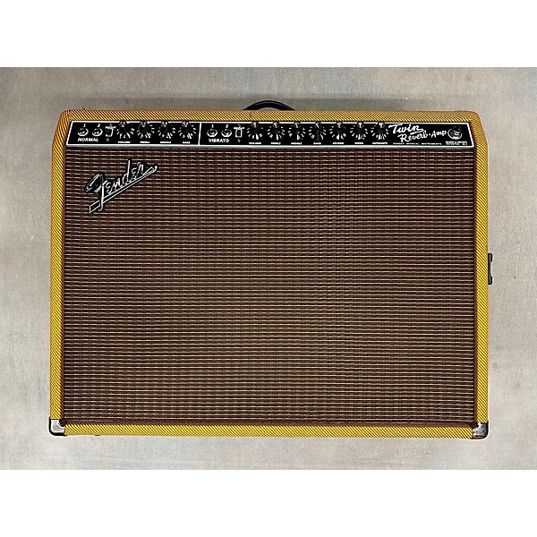 Used Fender 1965 Reissue Twin Reverb 85W 2x12 Tube Guitar Combo Amp