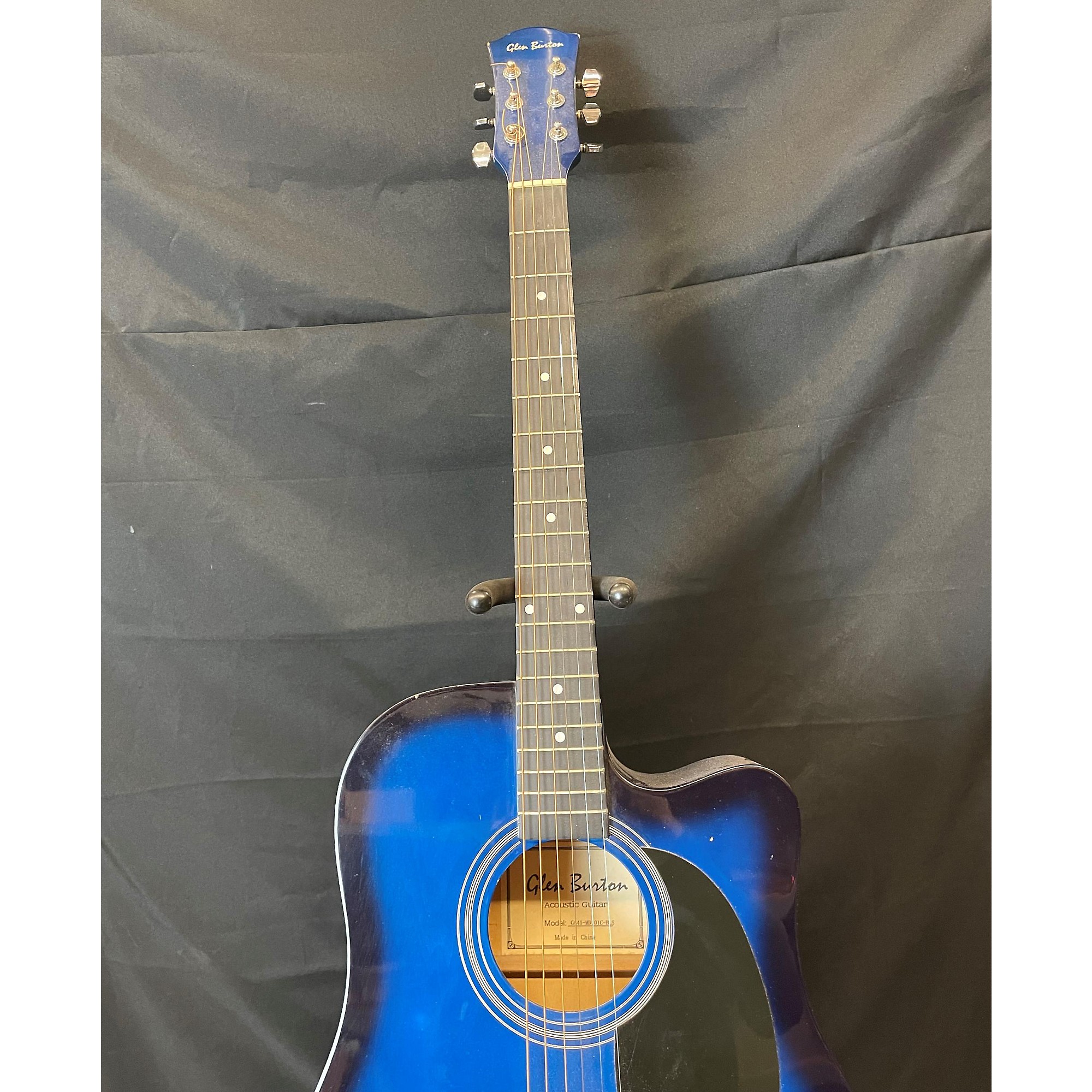 Used Glen Burton GA 41 Acoustic Guitar Blue Sunburst Guitar Center