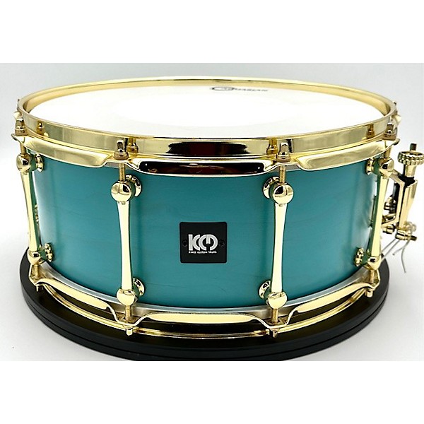 Used Used Kings Custom Drums 6X14 Vintage Aqua Maple Snare Drum VIntage Aqua