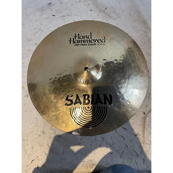 Used SABIAN 16in HH Thin Crash Brilliant Cymbal