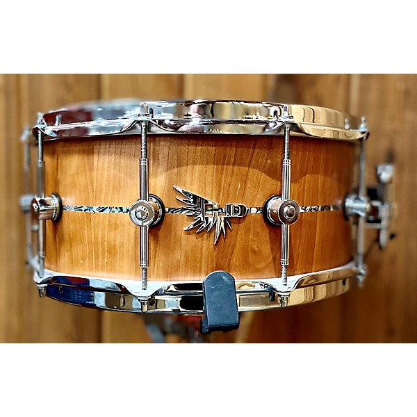 Used Used Hendrix Drums 6X14 Archetype Series American Cherry Stave Snare Drum Drum Satin Finish
