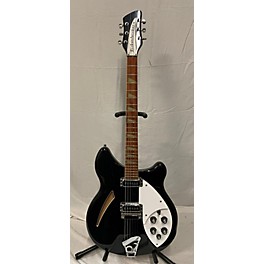 Used 2007 Rickenbacker 360 75TH ANNIVERSARY Black Hollow Body Electric Guitar