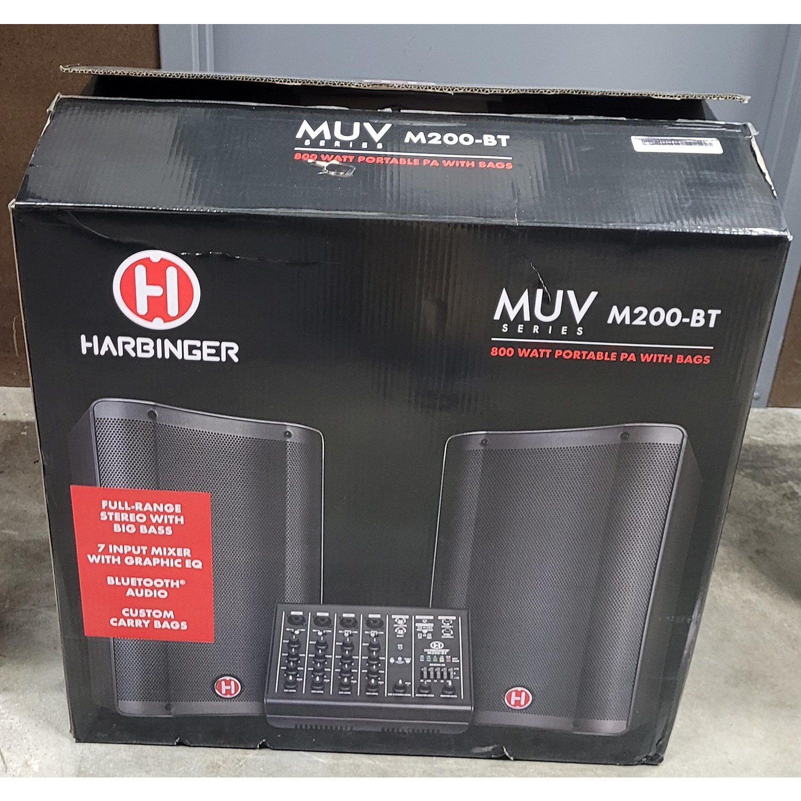 Used Harbinger M200BT Powered Speaker Guitar Center