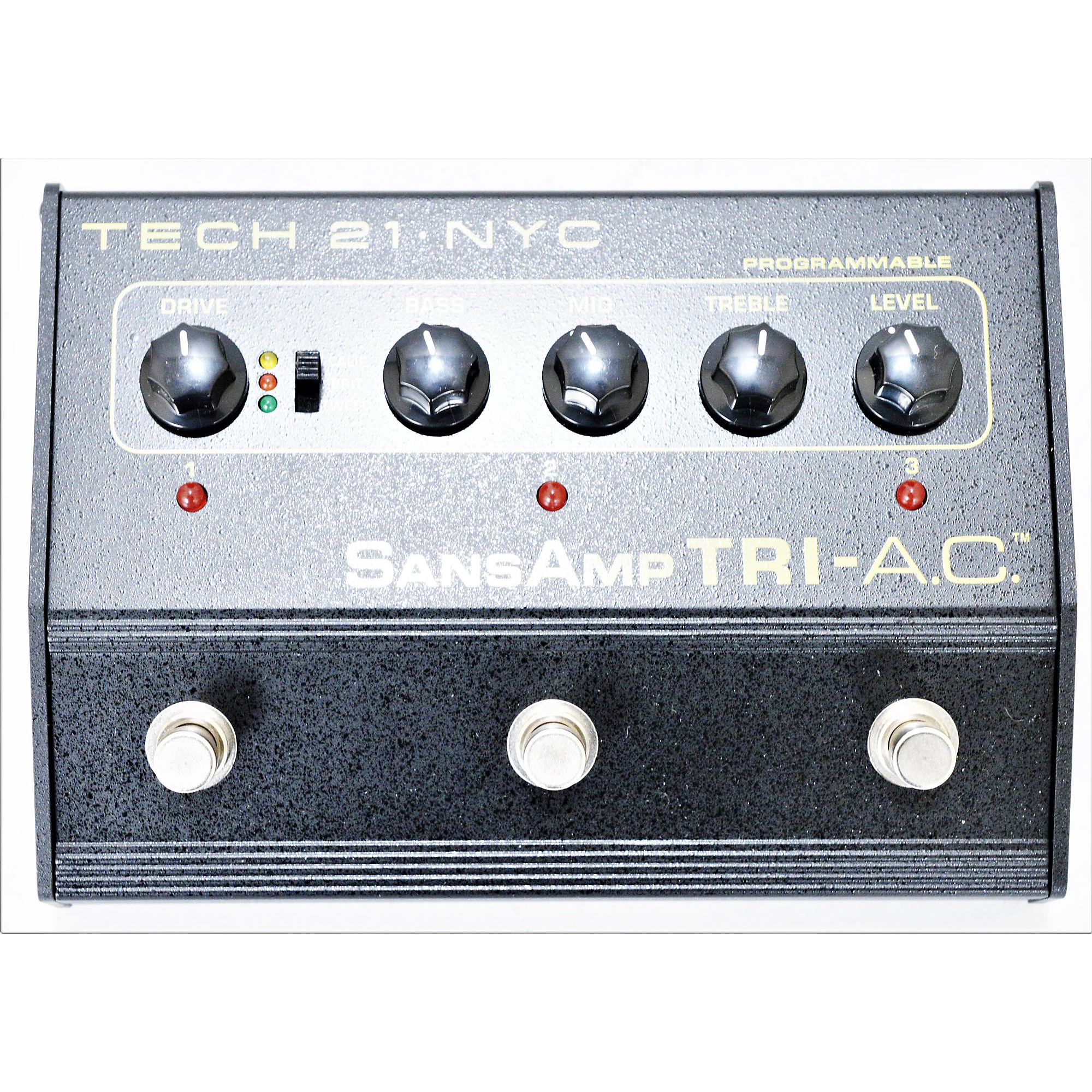 Used Tech 21 SansAmp Tri AC Distortion Effect Pedal | Guitar Used Tech 21 SansAmp Tri AC Distortion Effect Pedal | Guitar
