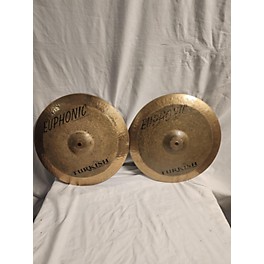 Used Turkish Used Turkish 14in Euphonic Hi Hats Cymbal