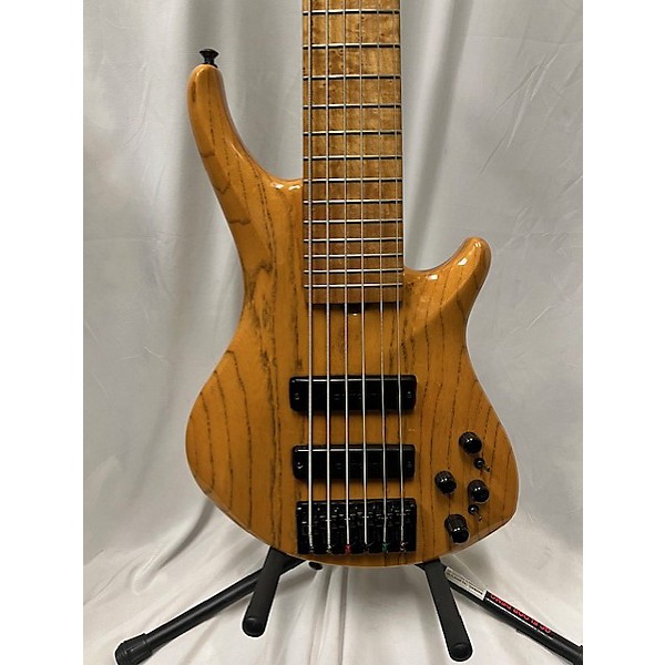Used Roscoe 2010s 3006 SKB 6 String Electric Bass Guitar