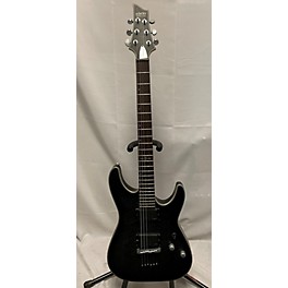 Used Schecter Guitar Research Used Schecter Guitar Research C1 Platinum Trans Black Solid Body Electric Guitar