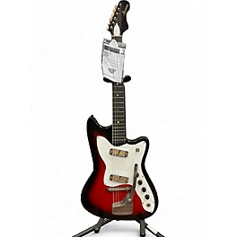Vintage 1960s Harmony H17 BOBCAT RED SUNBURST Solid Body Electric Guitar