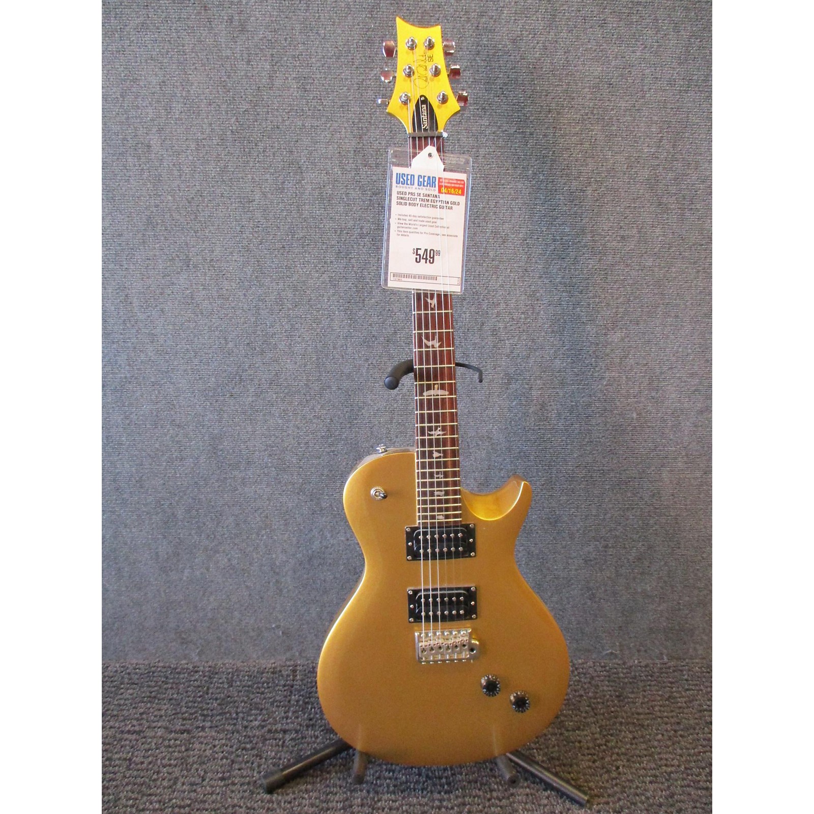 Used PRS SE Santana Singlecut Trem Solid Body Electric Guitar Egyptian