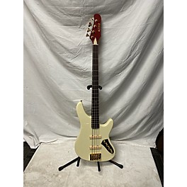 Used Sabian Used Used Kiesel JB4 Active Classic White Electric Bass Guitar