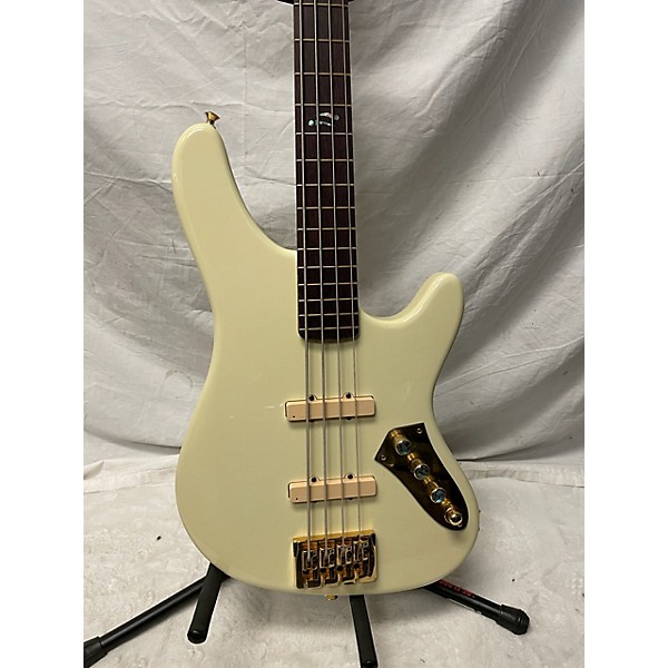 Used Used Used Kiesel JB4 Active Classic White Electric Bass Guitar