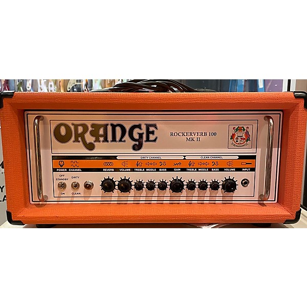 Used Orange Amplifiers Rockerverb RK100HTC MKII 100W Tube Guitar Amp Head