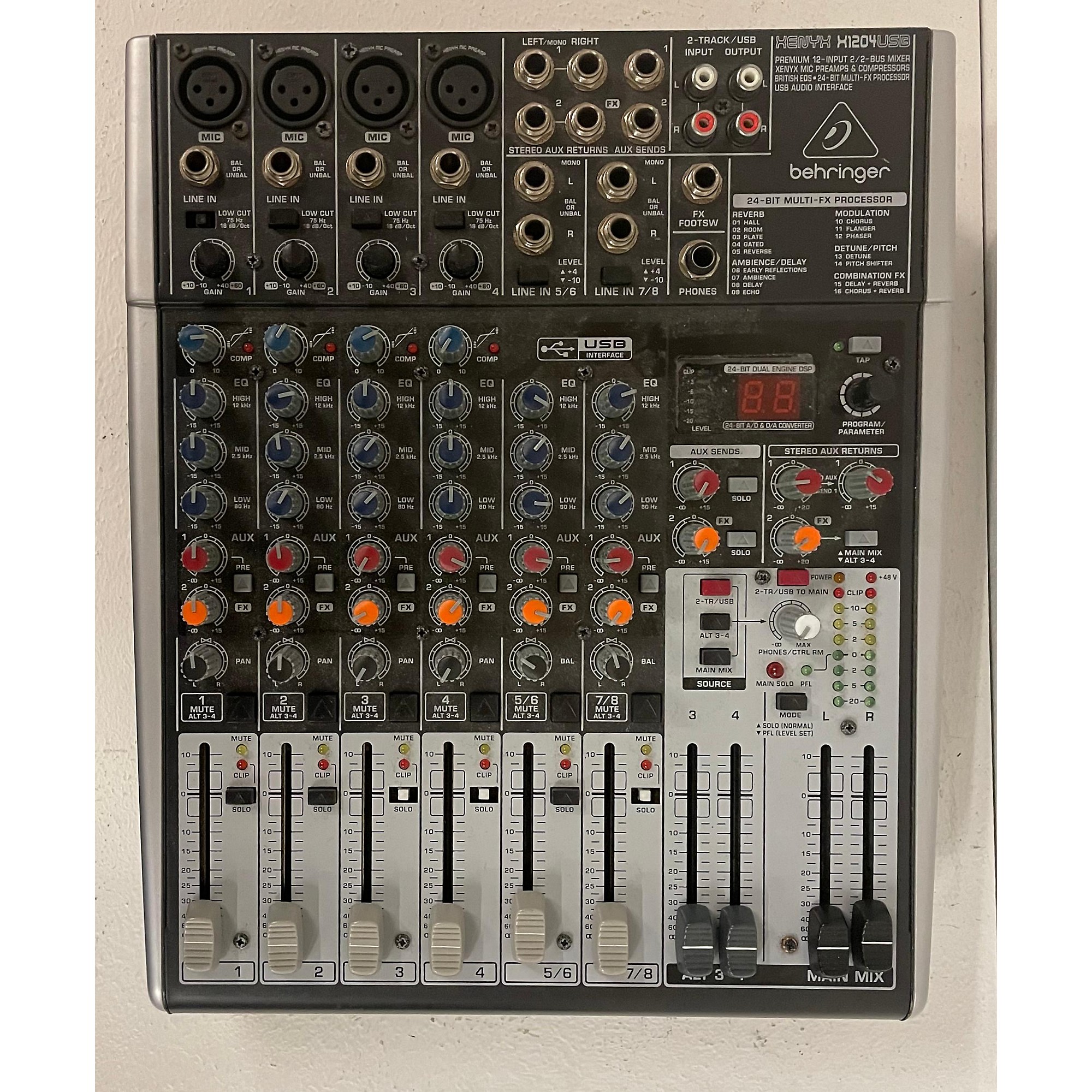 Used Behringer Xenyx X1204USB Unpowered Mixer | Guitar Center