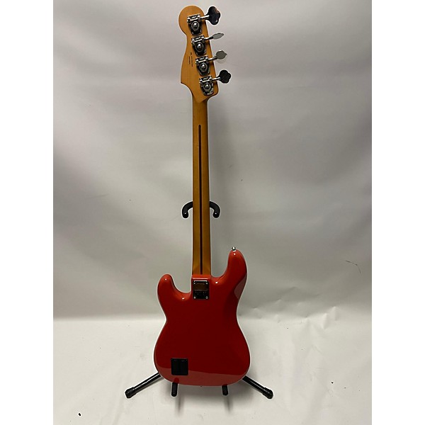 Used Used Fender Player Plus Active Precision Bass Fiesta Red Electric Bass Guitar