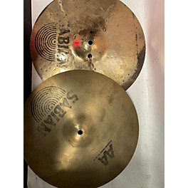 Used SABIAN Used SABIAN 14in AA Fusion Hi Hat Pair Cymbal