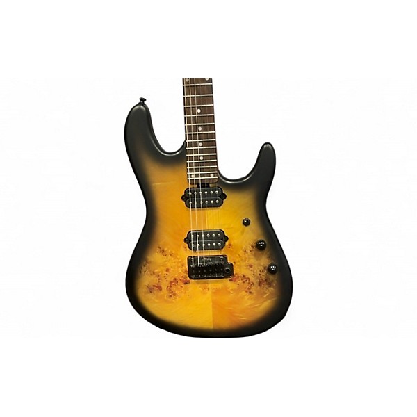Used Sterling By Music Man Jason Richardson Natural Poplar Burst Solid Body Electric Guitar