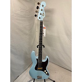 Used Fender Used 2023 Fender Gold Foil Jazz Sonic Blue Electric Bass Guitar