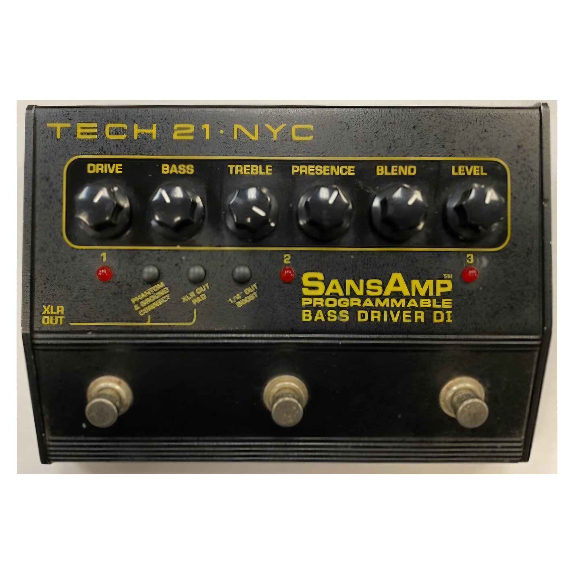 Used Tech 21 Sansamp Programmable Bass Driver DI Bass Effect Pedal