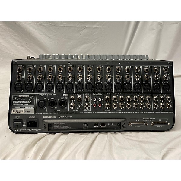 Used Mackie ONYX 1640 Powered Mixer