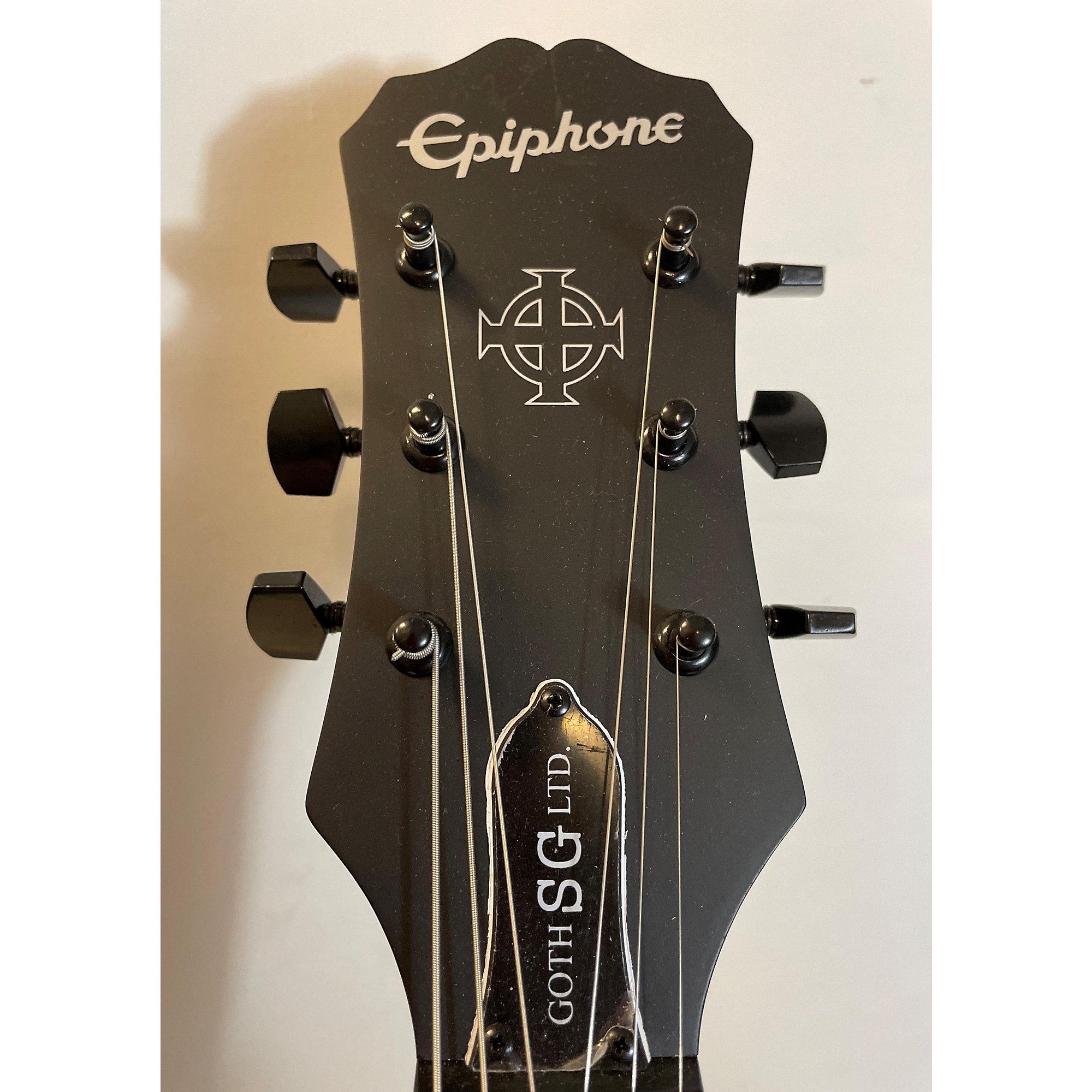 Used Epiphone Goth Sg Ltd Solid Body Electric Guitar Black 