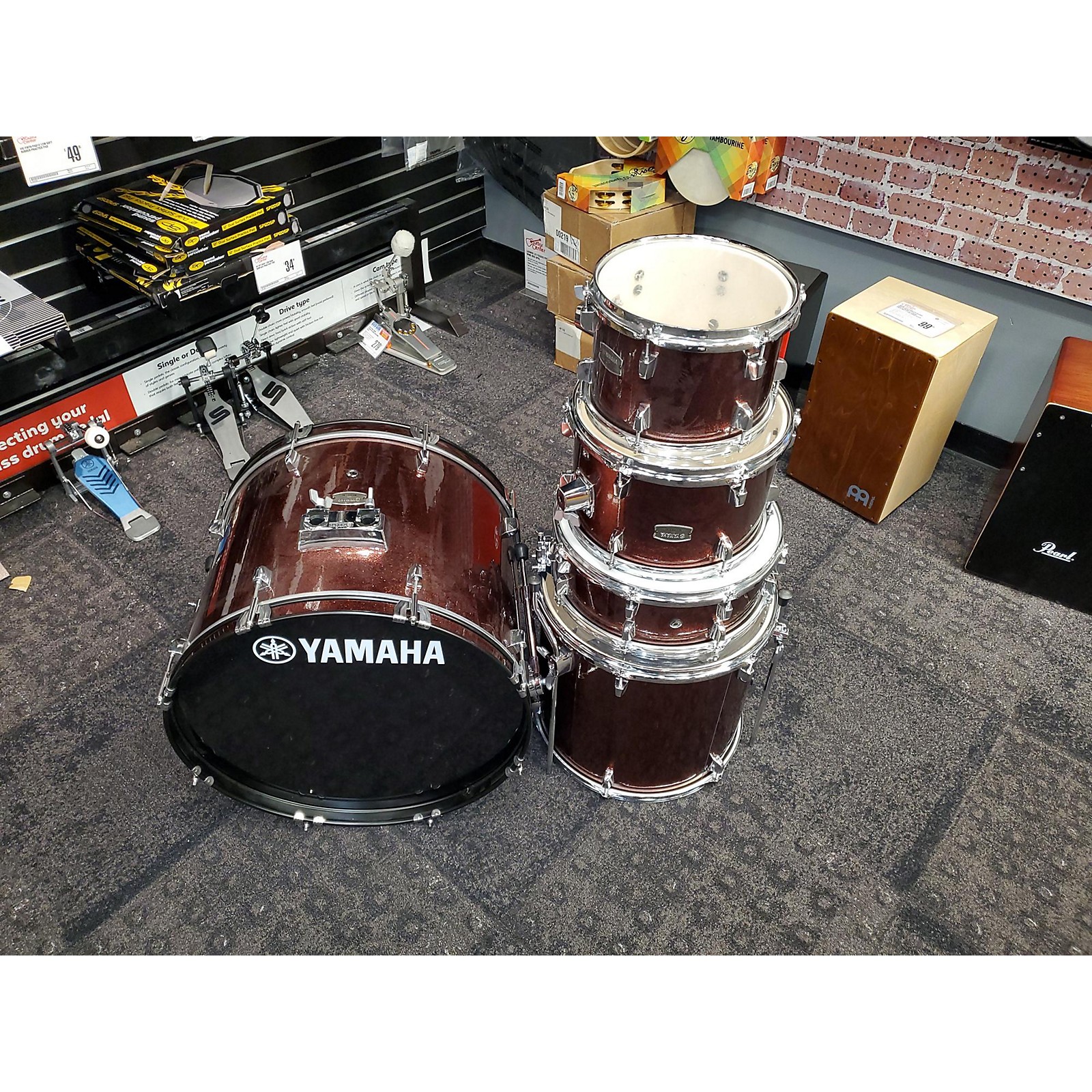 Used Yamaha Rydeen Drum Kit Wine Red | Guitar Center