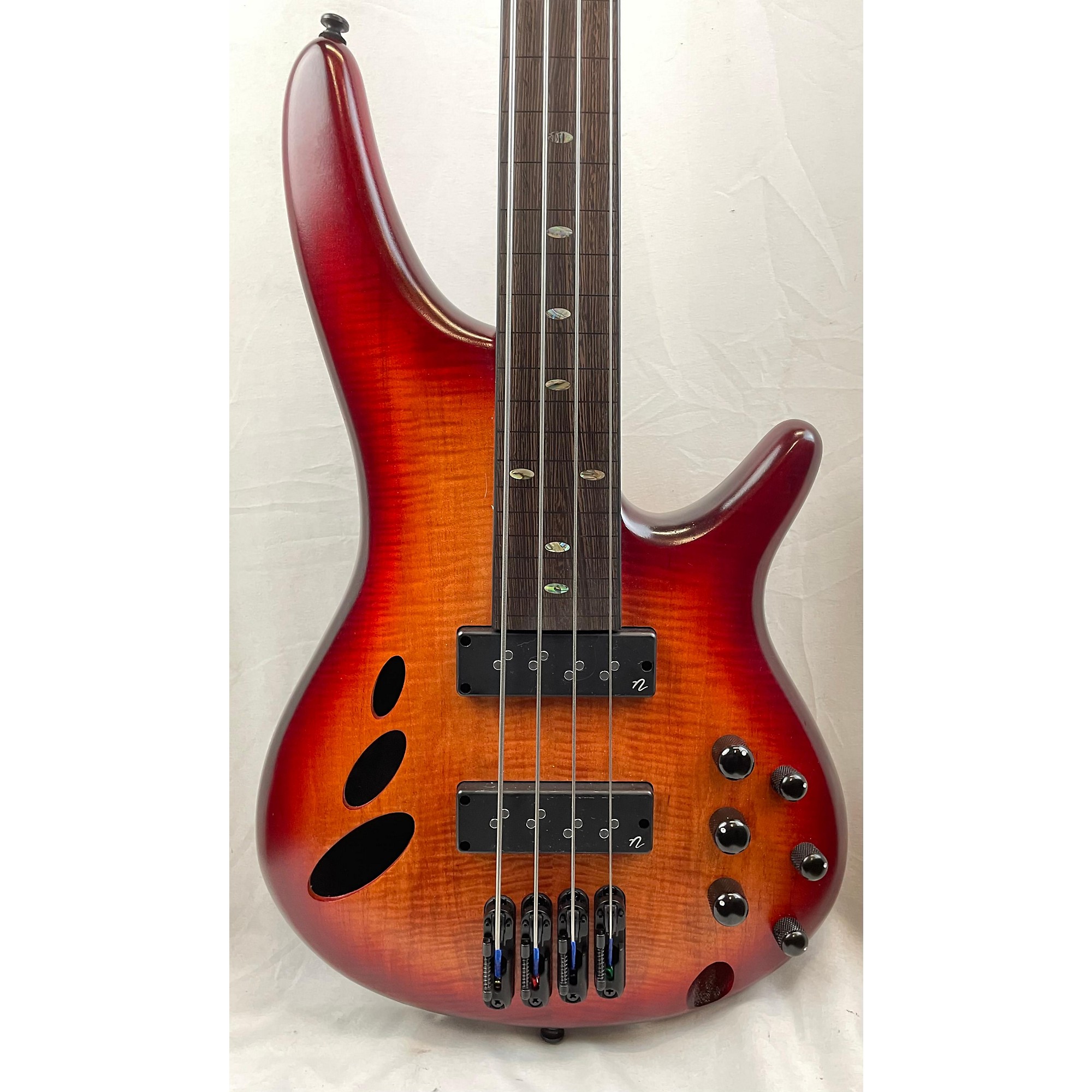 Used Ibanez SRD900F Electric Bass Guitar Trans Orange Burst