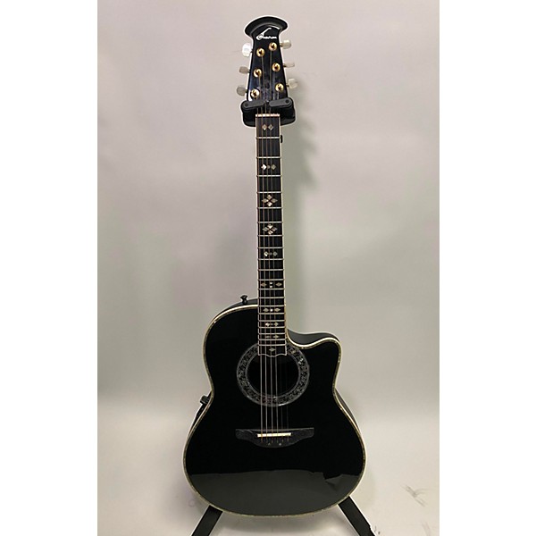 Used Ovation 1991 1869 Custom Legend Acoustic Electric Guitar Black ...