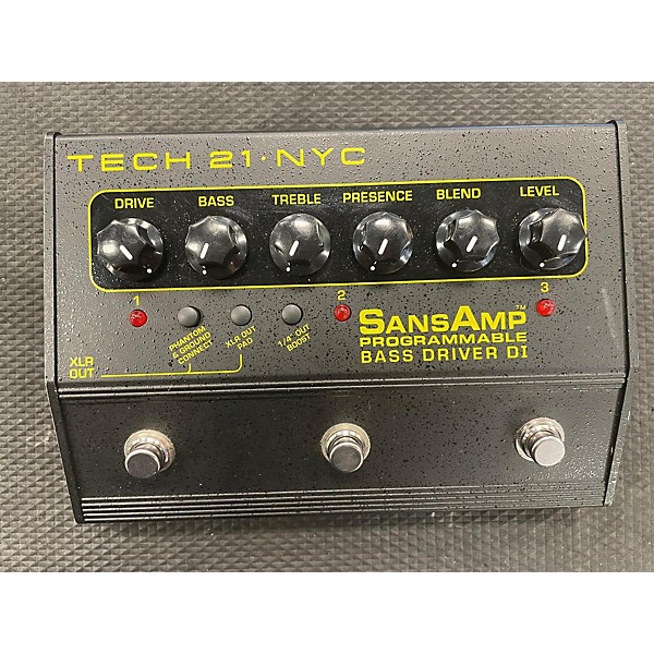 Used Tech 21 Sansamp PBDR Bass Driver DI Bass Effect Pedal