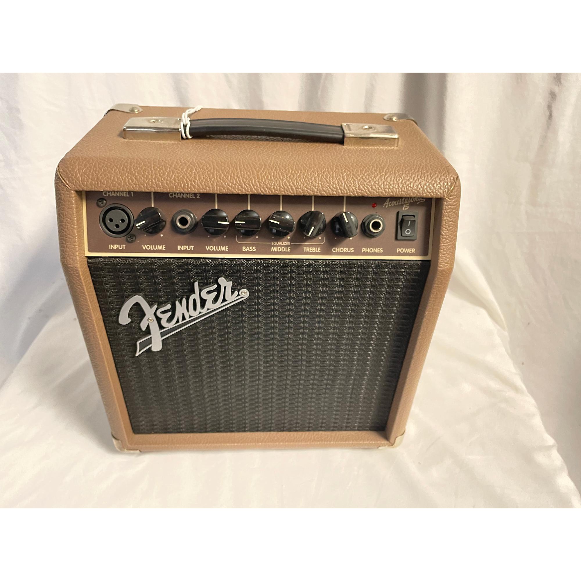 Used Fender Acoustasonic 15 Acoustic Guitar Combo Amp | Guitar Center