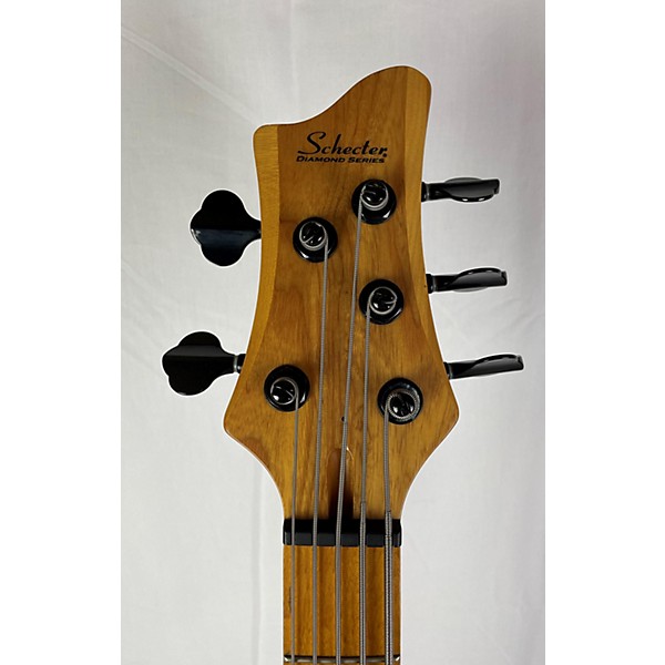 Used Schecter Guitar Research Riot Session 5 Left Handed Electric Bass Guitar