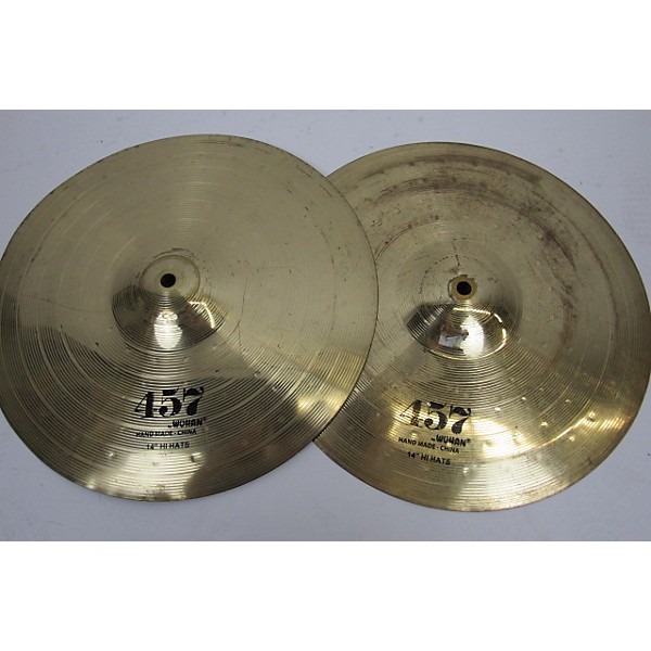 Used Wuhan 14in 457 Hi Hat Pair Cymbal