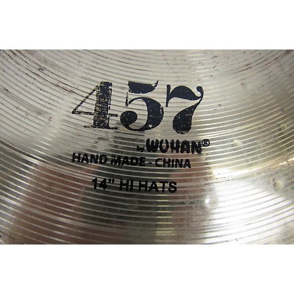 Used Wuhan 14in 457 Hi Hat Pair Cymbal