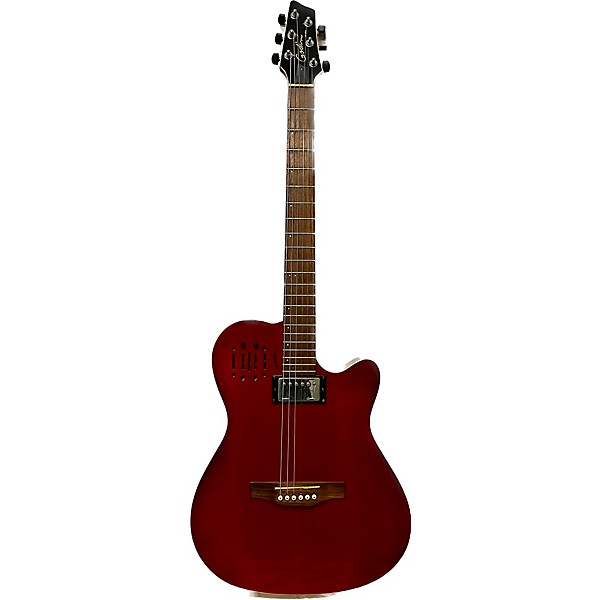 Used Godin A6 Ultra Acoustic Electric Guitar Fiesta Red | Guitar