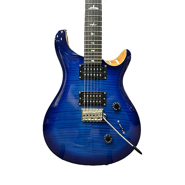 Used PRS Used PRS SE Custom 24 Faded Blue Burst Solid Body Electric Guitar