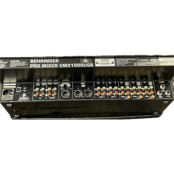 Used Behringer VMX100USB Pro 2-Channel DJ Mixer