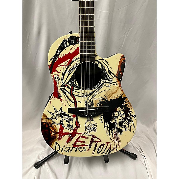 Used Ovation NS28 Nikki Sixx Signature Acoustic Guitar