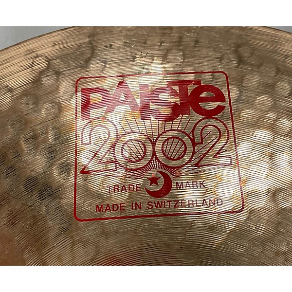 Used Paiste 18in 2002 Wild Crash Cymbal