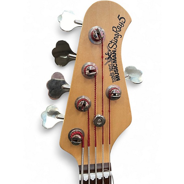 Used Ernie Ball Music Man Standard StingRay 5H Olympic White Electric Bass Guitar