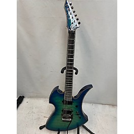 Used B.C. Rich Used B.C. Rich Mockingbird Exotic FR Blue Quilted Maple Solid Body Electric Guitar