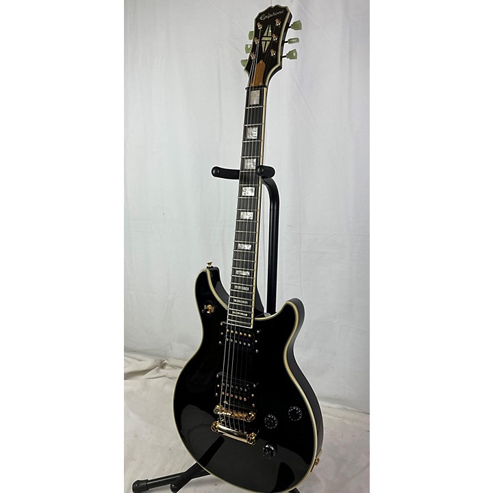 Used Epiphone Limited Edition Tak Matsumoto DC Custom Solid Body Electric  Guitar Black | Guitar Center