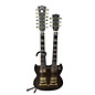 Used Used Rafferty Double Neck Black Solid Body Electric Guitar thumbnail