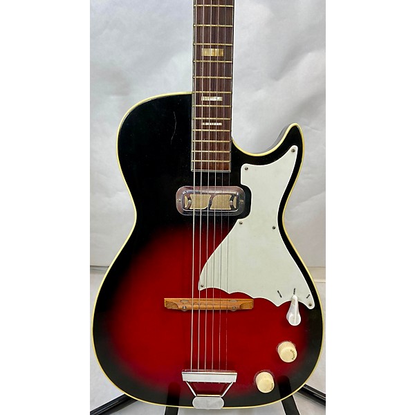 Vintage Harmony 1960s Stratotone Mercury Solid Body Electric Guitar