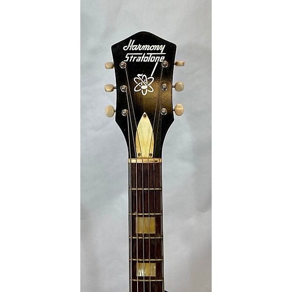 Vintage Harmony 1960s Stratotone Mercury Solid Body Electric Guitar