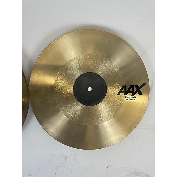 Used SABIAN 14in AAX FREQ HATS Cymbal