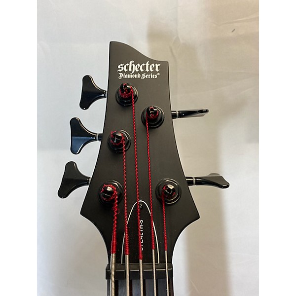 Used Schecter Guitar Research Stiletto Stealth-5 Electric Bass Guitar